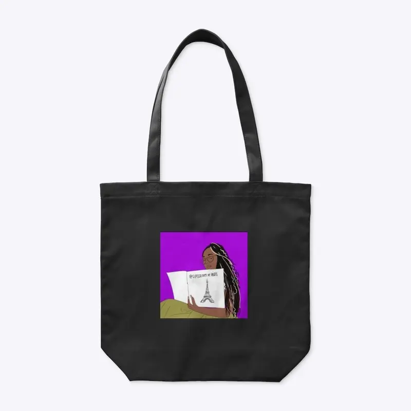 Organic Paris Tote with picture